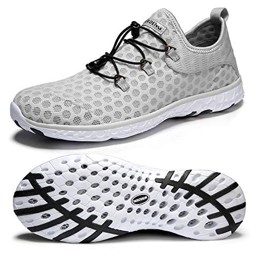 MOERDENG Mens Quick Drying Water Shoes Lightweight Aqua Shoes for Sports Outdoor Beach Pool Exercise 